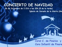 Concierto de Navidad. Coral Comarcal de Pinares, y Coro de Voces Blancas